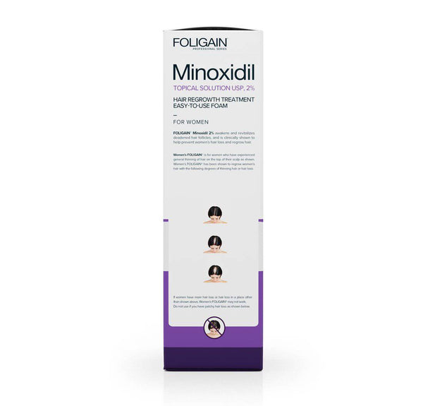 FOLIGAIN Minoxidil 2% Hair Regrowth Foam For Women 3 Month Supply - FOLIGAIN UK