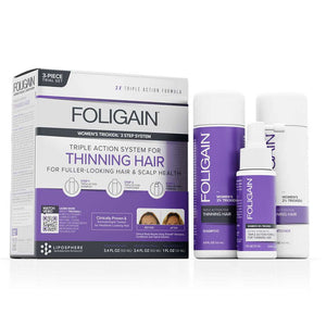 FOLIGAIN Triple Action Hair Care System For Women 3 Piece Trial Set - FOLIGAIN UK