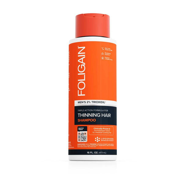 FOLIGAIN Triple Action Shampoo For Thinning Hair For Men with 2% Trioxidil 473ml - FOLIGAIN UK