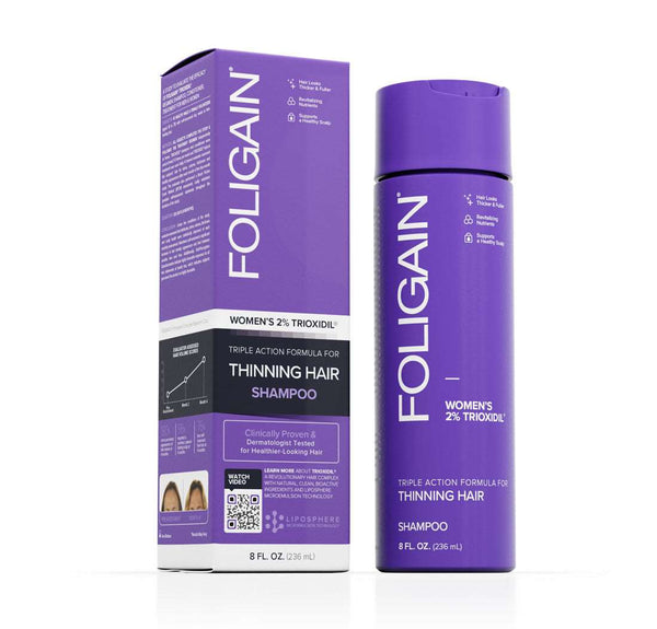 FOLIGAIN Triple Action Shampoo For Thinning Hair For Women with 2% Trioxidil - FOLIGAIN UK