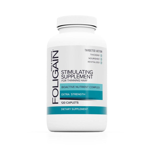 FOLIGAIN Stimulating Supplement For Thinning Hair 120 Caplets - FOLIGAIN UK