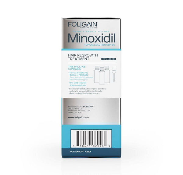 FOLIGAIN Low Alcohol Minoxidil 5% Hair Regrowth Treatment For Men - FOLIGAIN UK