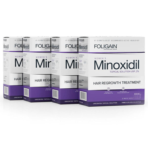 FOLIGAIN Minoxidil 2% Hair Regrowth Treatment For Women 12 Month Supply - FOLIGAIN UK