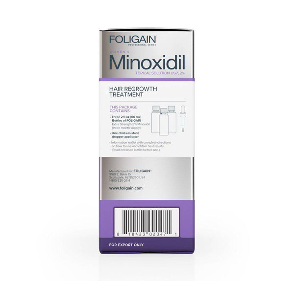 FOLIGAIN Minoxidil 2% Hair Regrowth Treatment For Women - FOLIGAIN UK