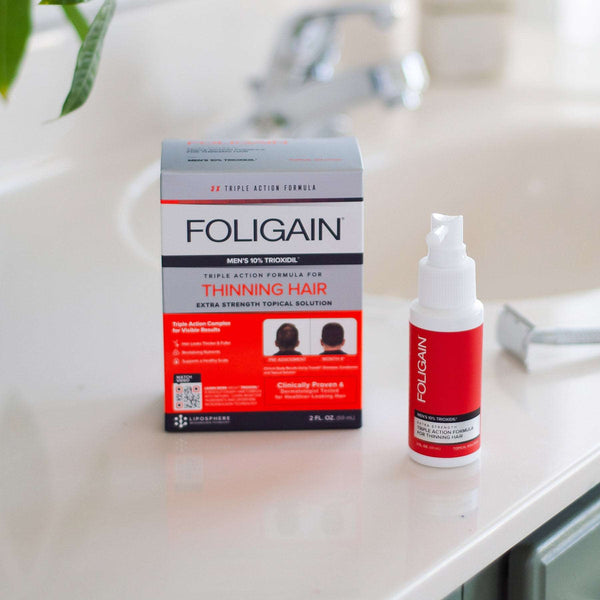 FOLIGAIN Triple Action Complete Formula For Thinning Hair For Men 10% Trioxidil - FOLIGAIN UK